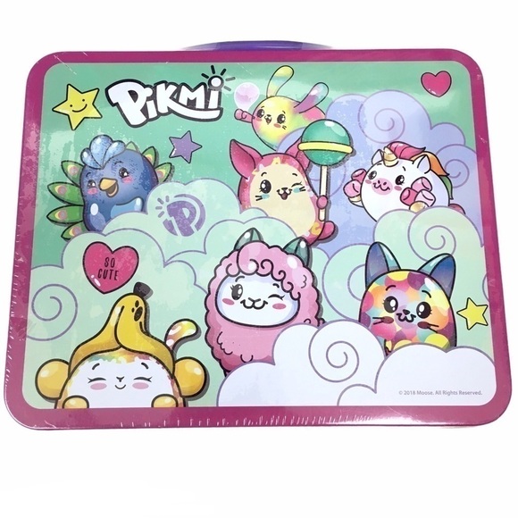 PIKMI POPS SURPRISE 100 Piece Puzzle Metal Lunchbox Carry Case 2018 Sealed NWT - Picture 2 of 10